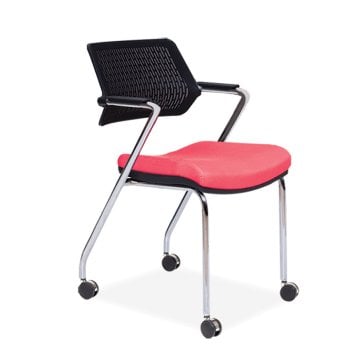 Sundy Sandalye Krom Ayaklı Tekerlekli