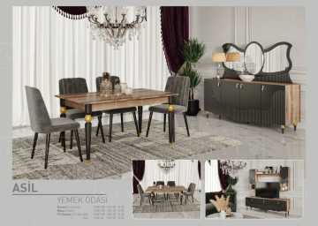 Asil Mdf Lüks Yemek Odası Takımı Ss