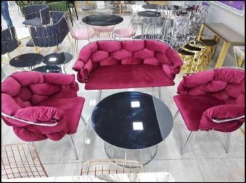 Berry Çay Seti Koltuk Takımı Salon Balkon Takımı 2+1+1