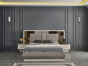 Asel Modern Bazalı Yatak Odası Takımı