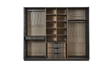 Asel Antrasit Modern Bazalı Yatak Odası Takımı