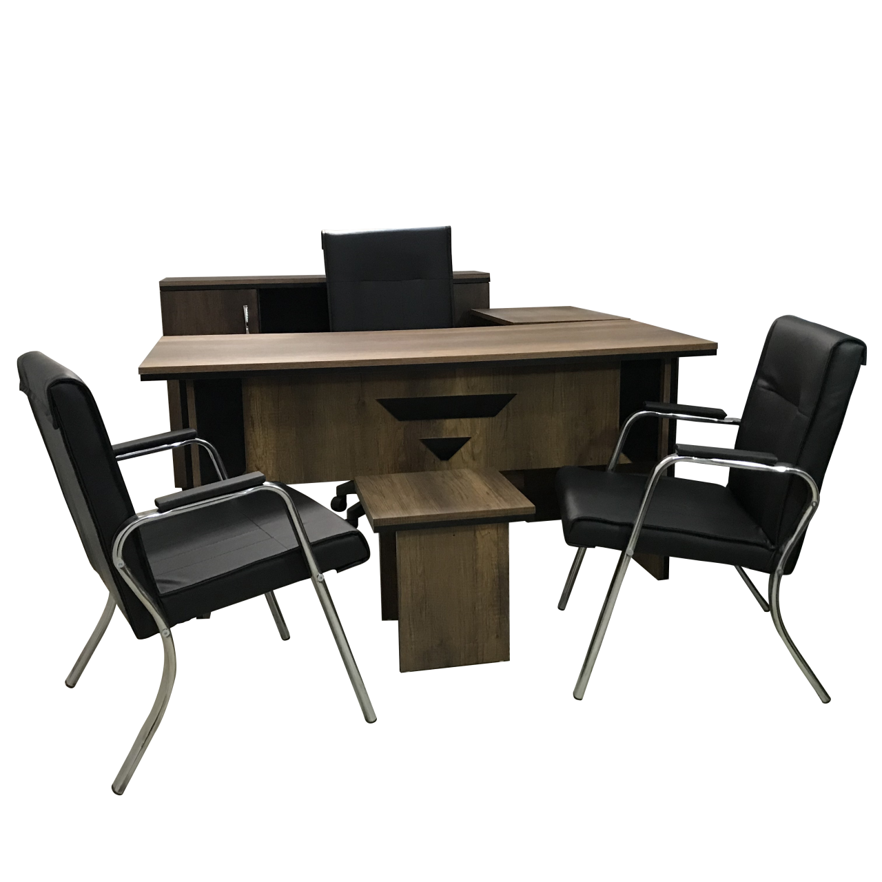 AB Karizma Koltuklu Masa Ofis Büro Mağaza Şef Personel Çalışma Masa Tam Takımı 160 Cm