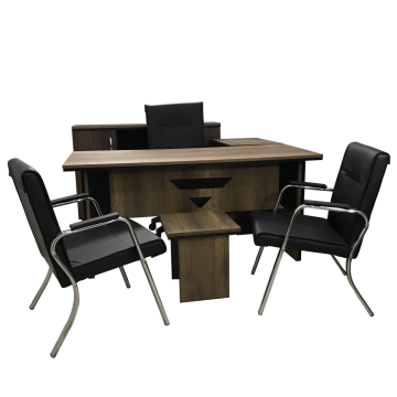 AB Karizma Koltuklu Masa Ofis Büro Mağaza Şef Personel Çalışma Masa Tam Takımı 160 Cm