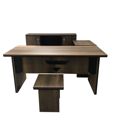 AB Karizma Koltuklu Masa Ofis Büro Mağaza Şef Personel Çalışma Masa Tam Takımı 160 Cm