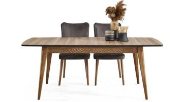 Vera Ceviz Modern Yemek Odası Takımı