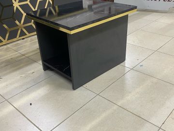 Marvel Mermer Desen Ofis Büro Makam Koltuklu Yönetici Masa Takımı