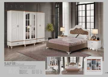 Safir Deluxe Mdf Country Yatak Odası Takımı Ss
