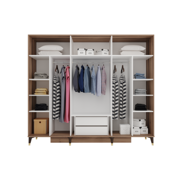 Gold Mdf Retro Yatak Dahil Yatak Odası Takımı Ss