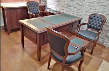 İtalyan Lükens MDF Koltuklu Ofis Makam Takımı