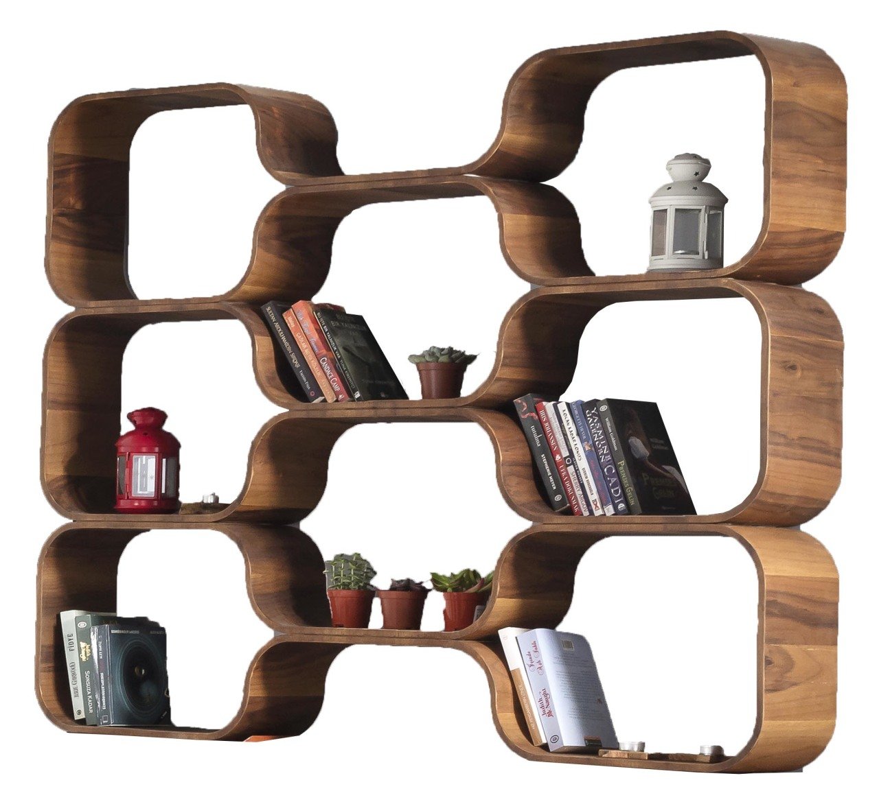 Petek Vitrin Kitaplık Wd