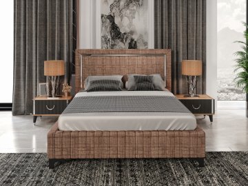 Pırıltı Mdf Retro Yatak Dahil Yatak Odası Takımı Ss