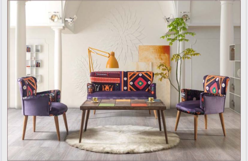 Argın Çay Seti Koltuk Takımı Salon Balkon Takımı 2+1+1