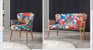 Love Çay Seti Koltuk Takımı Salon Balkon Takımı 2+1+1