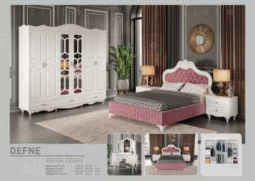 Defne Deluxe Mdf Country Yatak Dahil Yatak Odası Takımı Ss