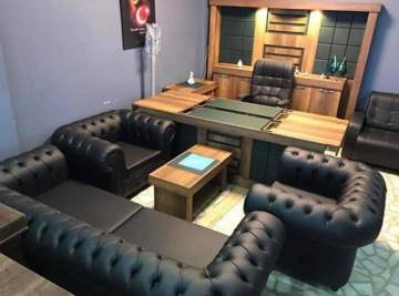 Vip Hakim Işıklı  Üniteli Ofis Büro Yönetici Masa Takımı