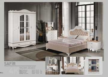 Safir Deluxe Mdf Country Yatak Dahil Yatak Odası Takımı Ss