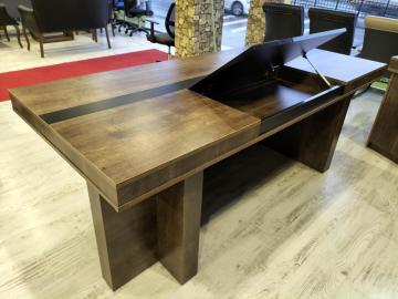 Trend Mermer Desenli Üniteli Ofis Büro Makam Yönetici Masa Takımı