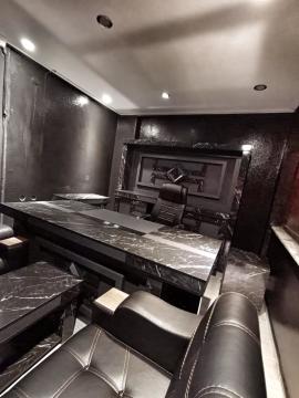 Trend Mermer Desenli Üniteli Ofis Büro Makam Yönetici Masa Takımı