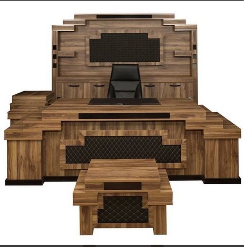 Mabel Işıklı Üniteli Ofis Büro Makam Yönetici Masa Takımı