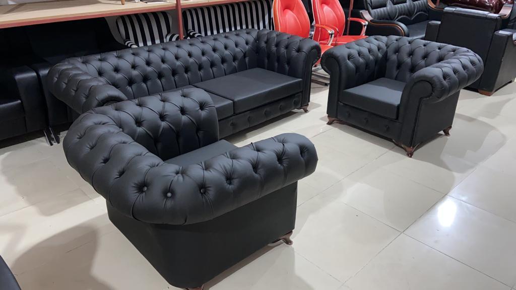 Vip Ofis Makam Chester Oturma Grubu Takımı