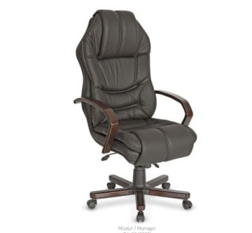 Puma Ergonomik Müdür Makam Ahşap Kol Koltuk