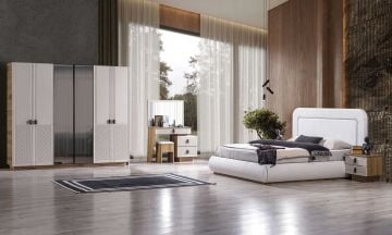 Luna Modern Bazalı Yatak Odası Takımı