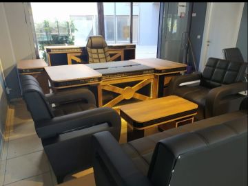 Vip Savcı Işıklı Meyra Makam ve Oturma Gruplu Ofis Büro Yönetici Masa Takımı