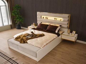 Rio Aytaşı Yatak Odası Takımı Bazalı Puflu