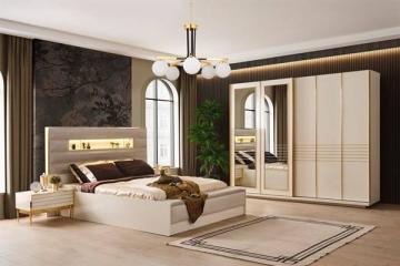 Rio Aytaşı Yatak Odası Takımı Bazalı Puflu