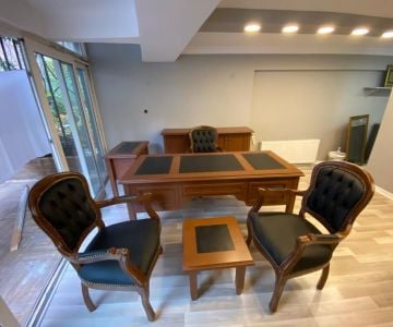 AB İtalyan Yönetici MDF Komple Ofis Masa Makam Takımı