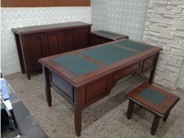 AB İtalyan Yönetici MDF Komple Ofis Masa Makam Takımı