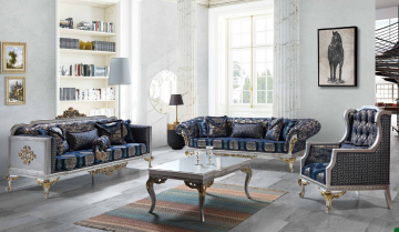 Nilüfer Klasik Koltuk Takımı 3+3+1+1 Orta Sehpa Hediyeli Ds