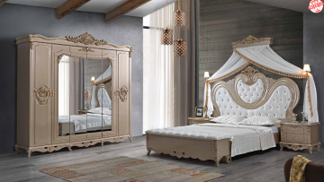 Mira MDF Avangart Yatak Odası Takımı Benç Hediyeli Ds