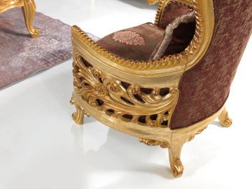 Hünkar Klasik Koltuk Takımı 3+3+1+1 Orta Sehpa Hediyeli Ds