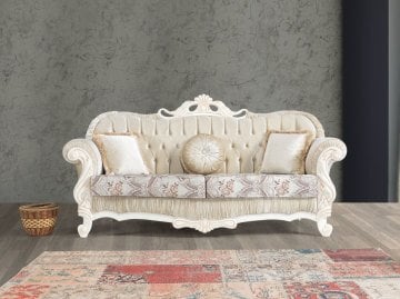 Safir Klasik Koltuk Takımı 3+3+1+1 Orta Sehpa hediyeli Ds