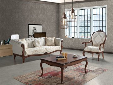 Eylül Klasik Koltuk Takımı 3+3+1+1 Orta Sehpa hediyeli Ds