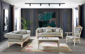 Verona Klasik Koltuk Takımı 3+3+1+1 Orta Sehpa hediyeli Ds