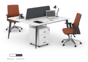 ST Next İkili İş İstasyonu Operasyonel Grup Ofis Büro Masa Takımı