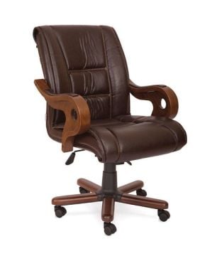 Deco Yönetici Makam Çalışma Bekleme Koltuğu Ahşap