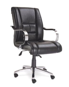 Deco Yönetici Makam Çalışma Bekleme Koltuğu Krom