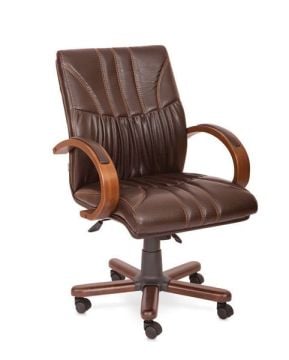 Carpin Yönetici Makam Çalışma Bekleme Koltuğu Ahşap