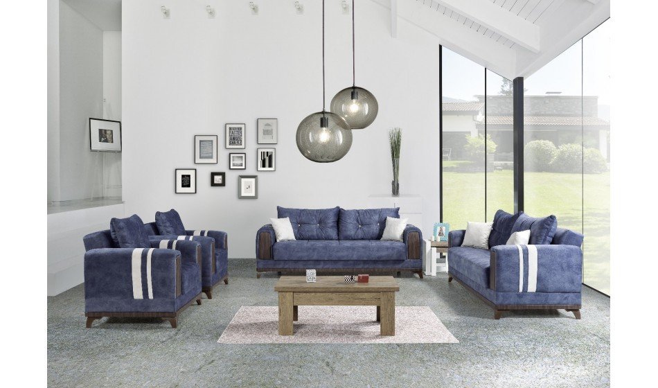 WN Okyanus Modern Salon Oturma Odası Koltuk Takımı 3+3+1+1