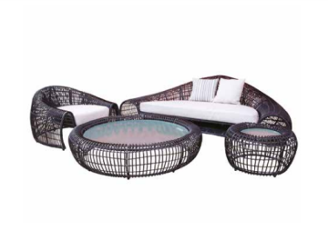 Kubu Alüminyum Sofa Garden Bahçe Balkon Koltuk Takımı 2-1-1