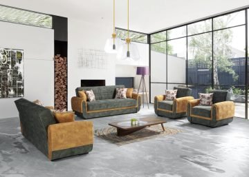 WN Yaprak Modern Salon Oturma Odası Koltuk Takımı 3+3+1+1