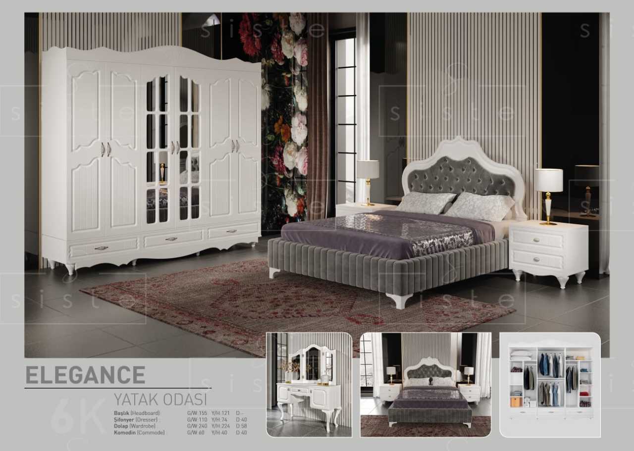 Elegance Mdf Country Yatak Odası Takımı Ss
