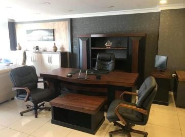 MG Zeus Vip Makam Doğal Ahşap Ofis Masa Takımı