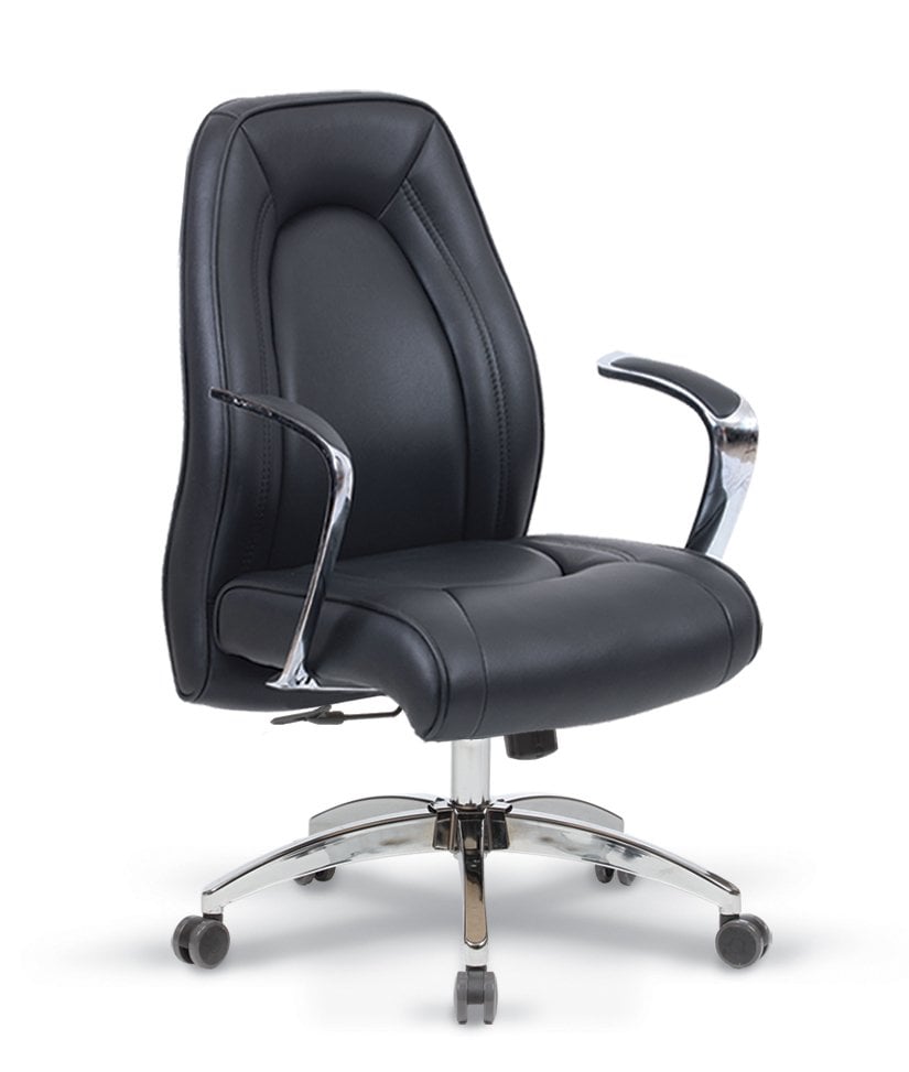 Truva Şef Koltuğu Çift Kollu Kuyruklu Tilt Mkz. Krom Yıldız Ayaklı