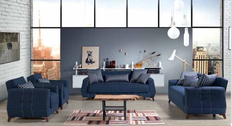 WN Bella Modern Salon Oturma Odası Koltuk Takımı 3+3+1+1