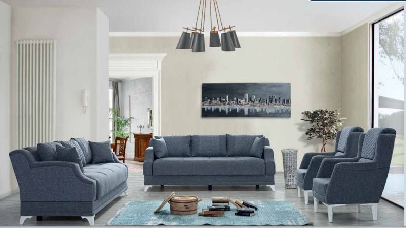 WN Pera Modern Salon Oturma Odası Koltuk Takımı 3+3+1+1