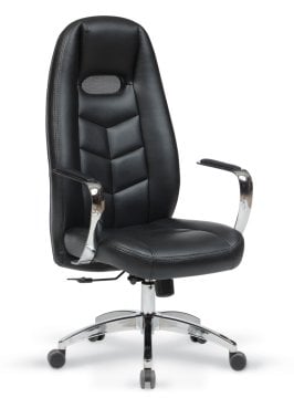 Keops Müdür Koltuğu Çift Kollu Kuyruklu Tilt Mkz. Krom Yıldız Ayaklı